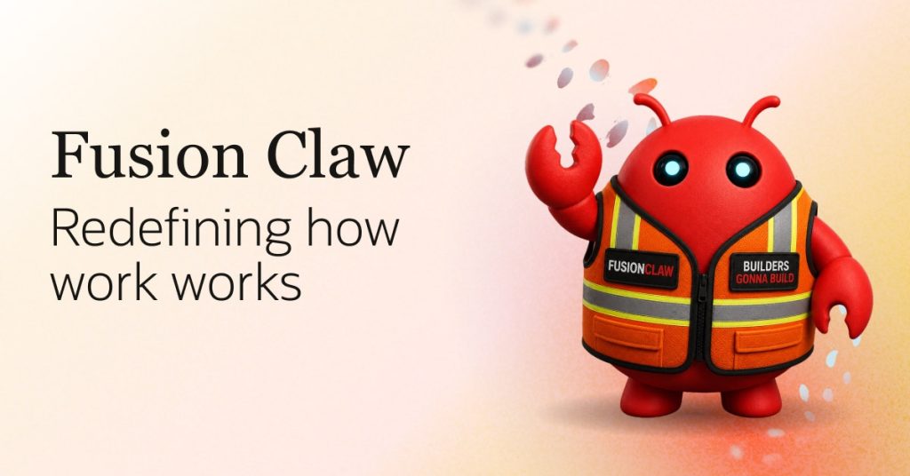 Imagen oficial de Oracle para el anuncio de Fusion Claw